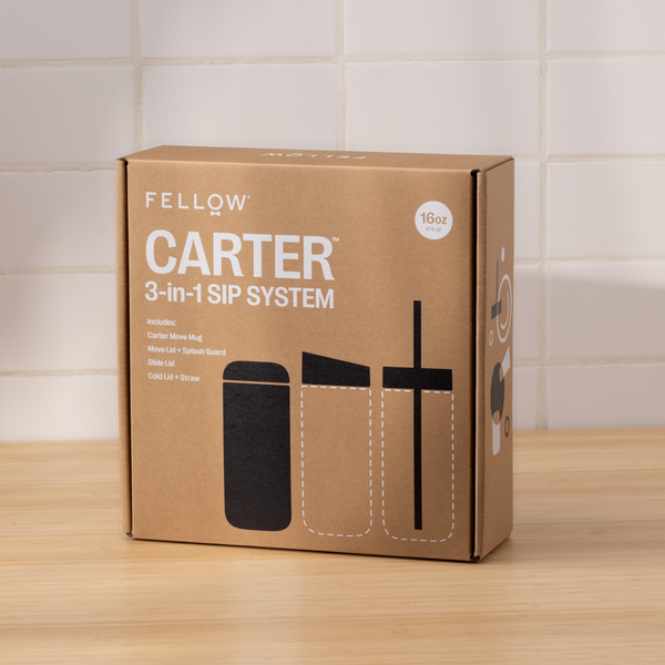 Fellow Carter 3-in-1 Sip System - 16oz Matt Black