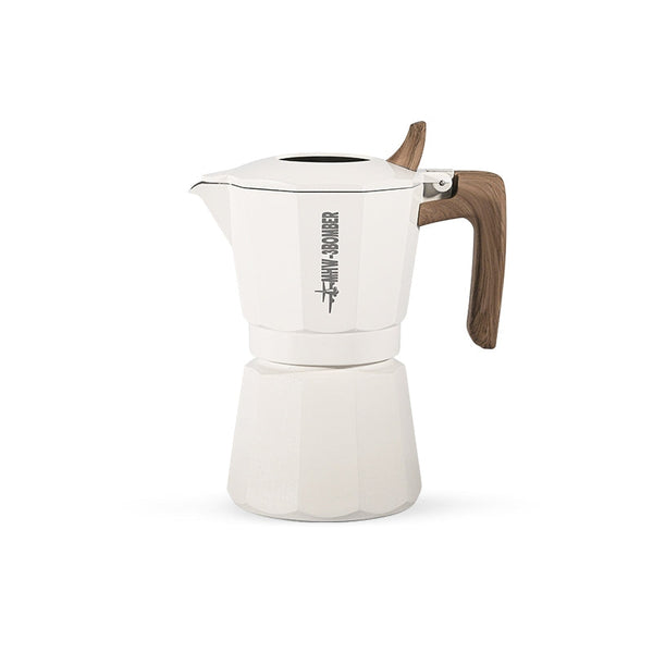 MHW-3BOMBER - Double Valve Moka Pot 180ml White