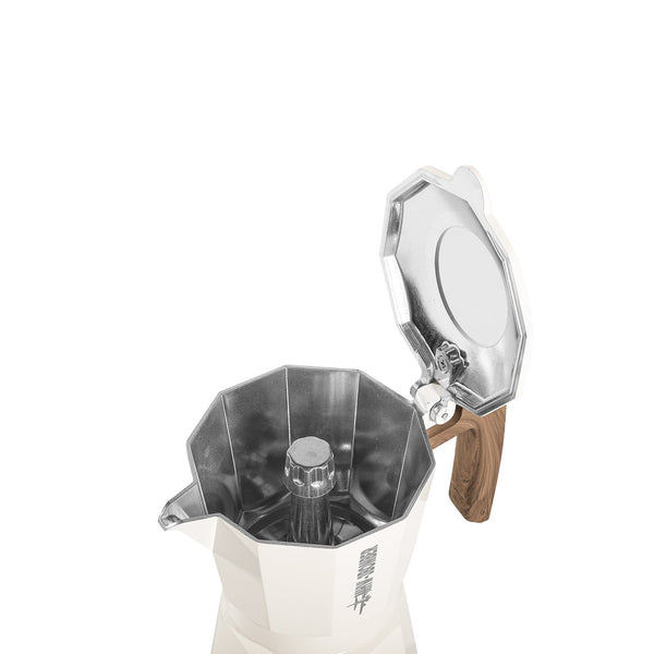 MHW-3BOMBER - Double Valve Moka Pot 180ml White