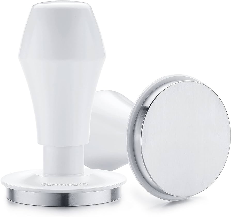 Normcore - Spring Loaded Tamper V4 White (58.5mm) – thecoffeeguy Normcore - Spring Loaded Tamper V4 White (58.5mm) – thecoffeeguy