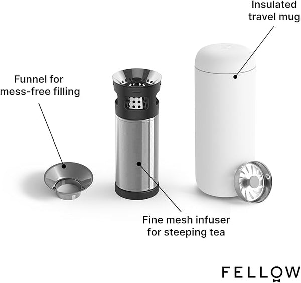 Fellow Carter Infuser Bundle - Matte White 16oz