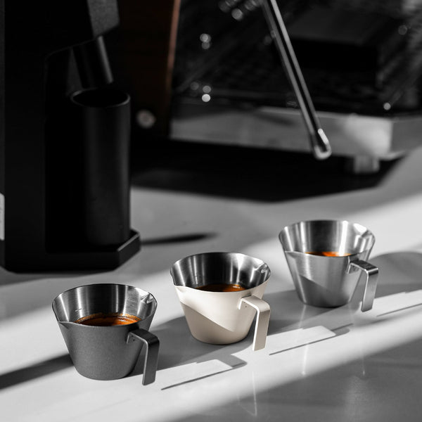 MHW-3BOMBER - Double Spout Steel Measuring Cup 100ml Matte Black