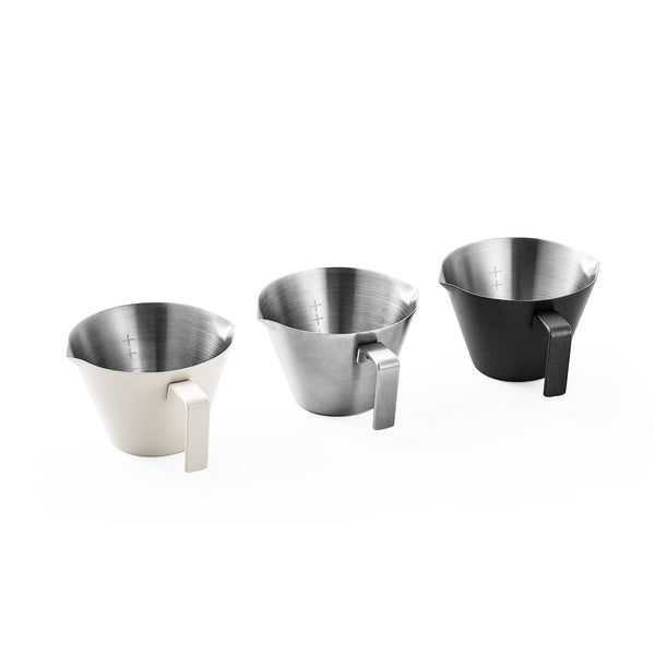 MHW-3BOMBER - Double Spout Steel Measuring Cup 100ml Matte Black