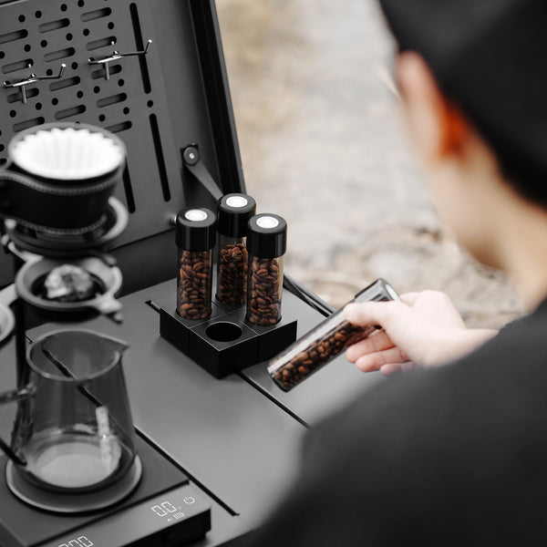MHW-3BOMBER - Energy Storage Tube & Magnetic Cellar Stand - Transparent