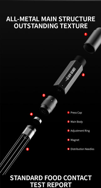 MHW-3BOMBER - Lightning Needle Distributor Pro WDT Tool - Stellar Black