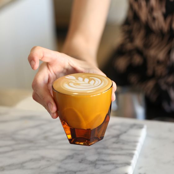 NotNeutral Vero 6oz Cappuccino Glass - Amber