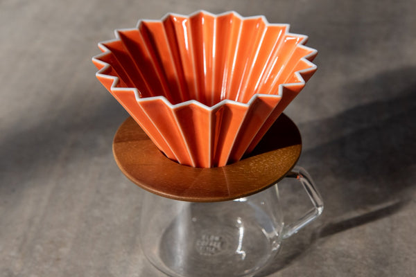 Origami Dripper Small Orange (with resin holder)