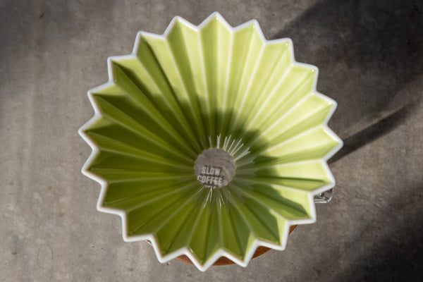 Origami Dripper Small Green (with resin holder)