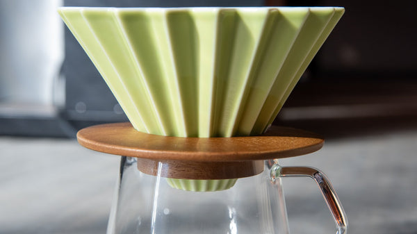 Origami Dripper Small Green (with resin holder)