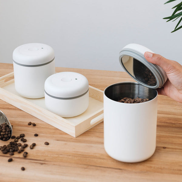 Fellow Atmos Vacuum Canister - Matte White