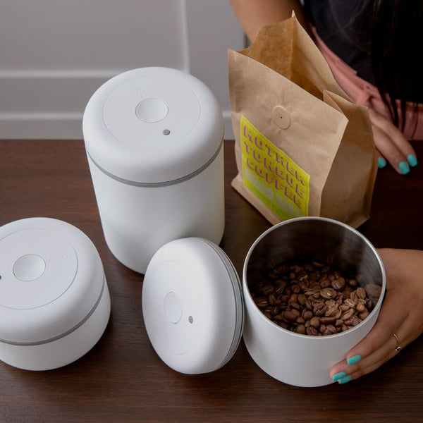 Fellow Atmos Vacuum Canister - Matte White