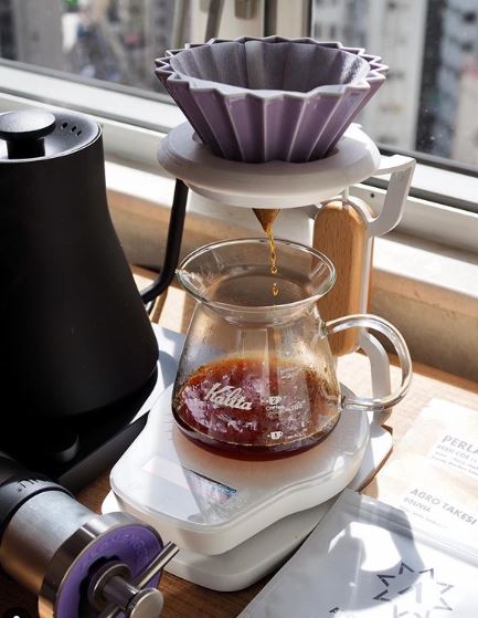 Origami Dripper Small Purple (with resin holder)
