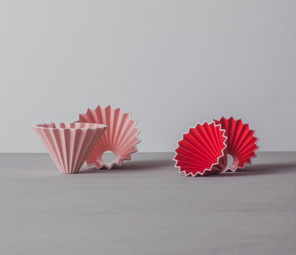 Origami Dripper Small Red (with resin holder)