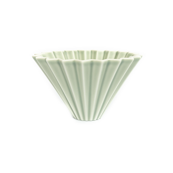 Origami Dripper Small Matt Green (with resin holder)
