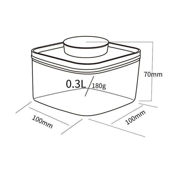 ANKOMN | Everlock Turn-N-Lock | Airtight Container (0.3L) - Clear