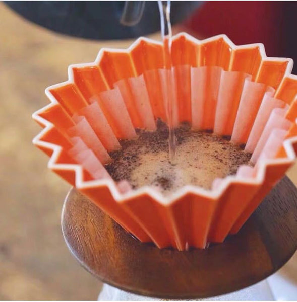 Origami Dripper Small Orange (with resin holder)