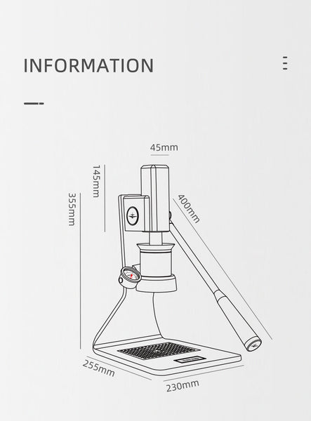 MHW-3BOMBER Sonic S7 Manual Lever Espresso Machine