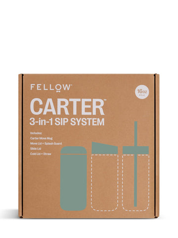 Fellow Carter 3-in-1 Sip System - 16oz Smoke Green