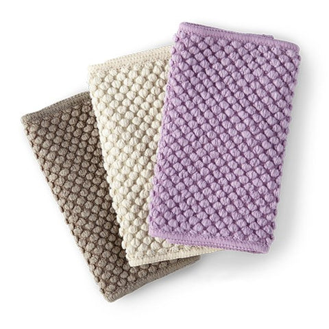 Norwex Counter Cloths (Set of 3) - Vanilla, Mushroom, Amethyst