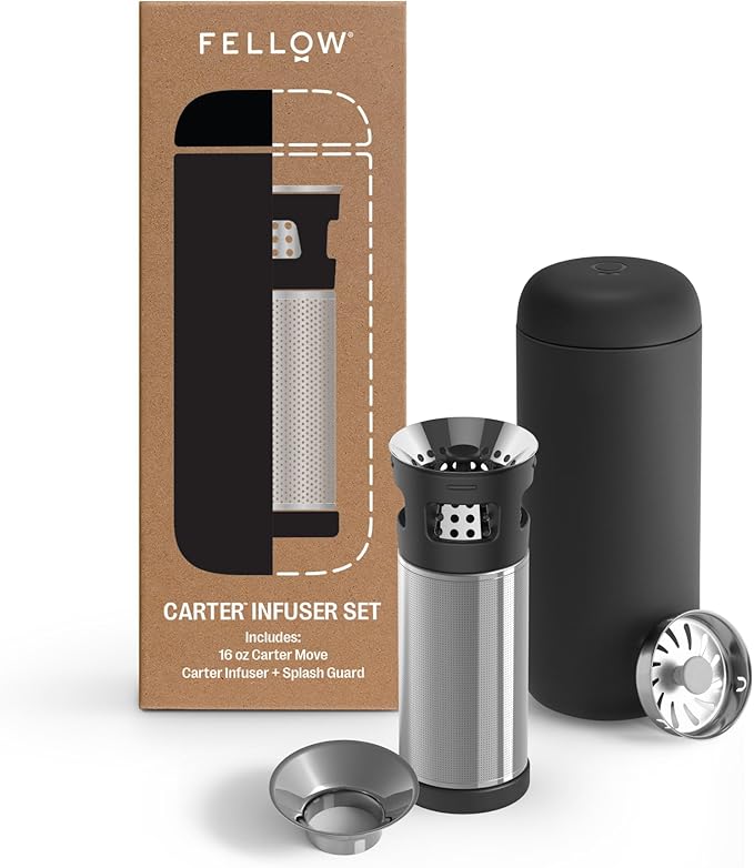 Fellow Carter Infuser Bundle - Matte Black 16oz