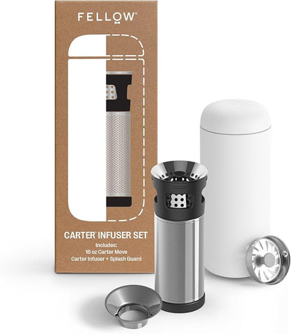 Fellow Carter Infuser Bundle - Matte White 16oz