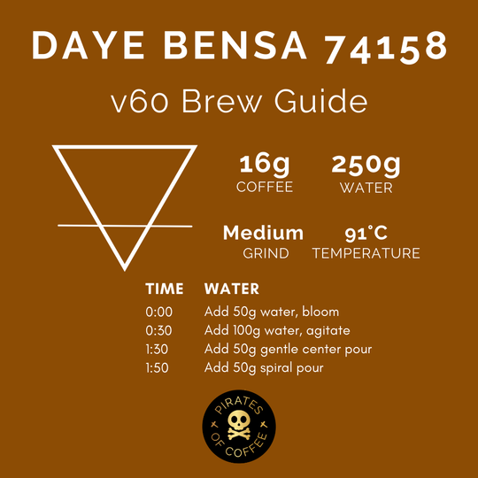 Pirates of Coffee - The Lost Treasures DAYE BENSA 74158: Ethiopia Washed
