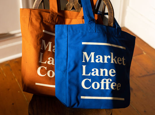 Market Lane - Tote Bag (Electric Blue)