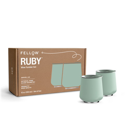Fellow Ruby Wine Tumbler Bundle - Mint Chip 12oz (2 Pack)