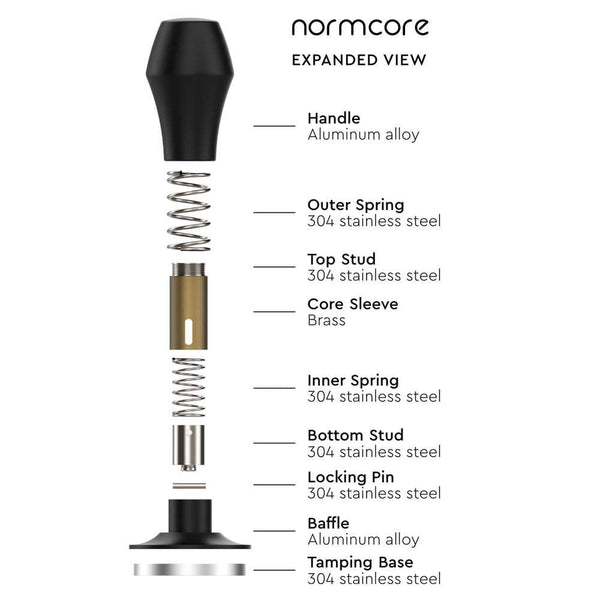 Normcore - Spring Loaded Tamper V4 White (58.5mm)