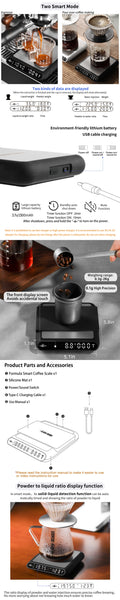 MHW-3BOMBER - Formula Smart Espresso Scale Black