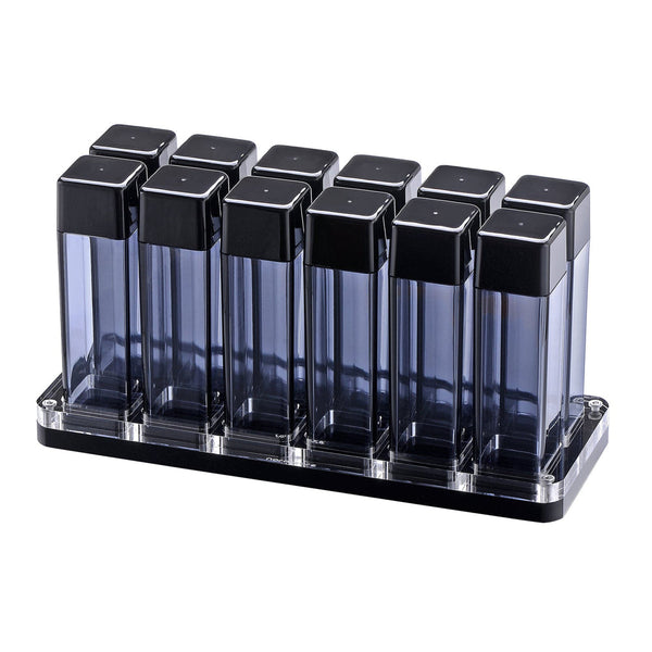Normcore - 12pc Bean Cellar with Stand (Polycarbonate) Smoked Glass