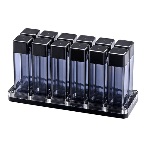 Normcore - 12pc Bean Cellar with Stand (Polycarbonate) Smoked Glass