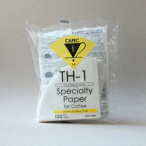 Cafec TH-1 Light Roast Filter Paper 4cup White (100pc)