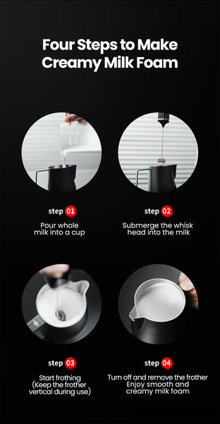 MHW-3BOMBER - Electric Milk Frother (2026 Model)