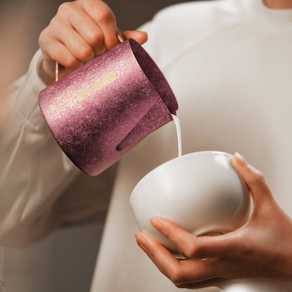 MHW-3BOMBER - Titanium Milk Pitcher 600ml Red Spark