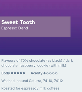 Sample Coffee Roasters - Sweet Tooth Espresso Blend