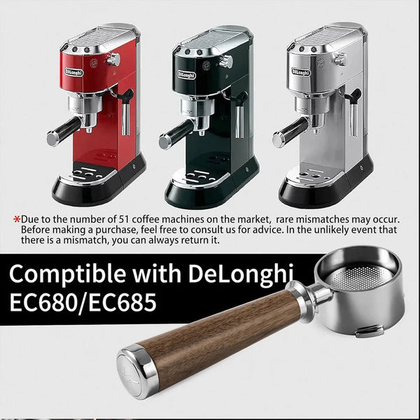 MHW-3BOMBER - Bottomless Portafilter for Delonghi 3-ear 51mm
