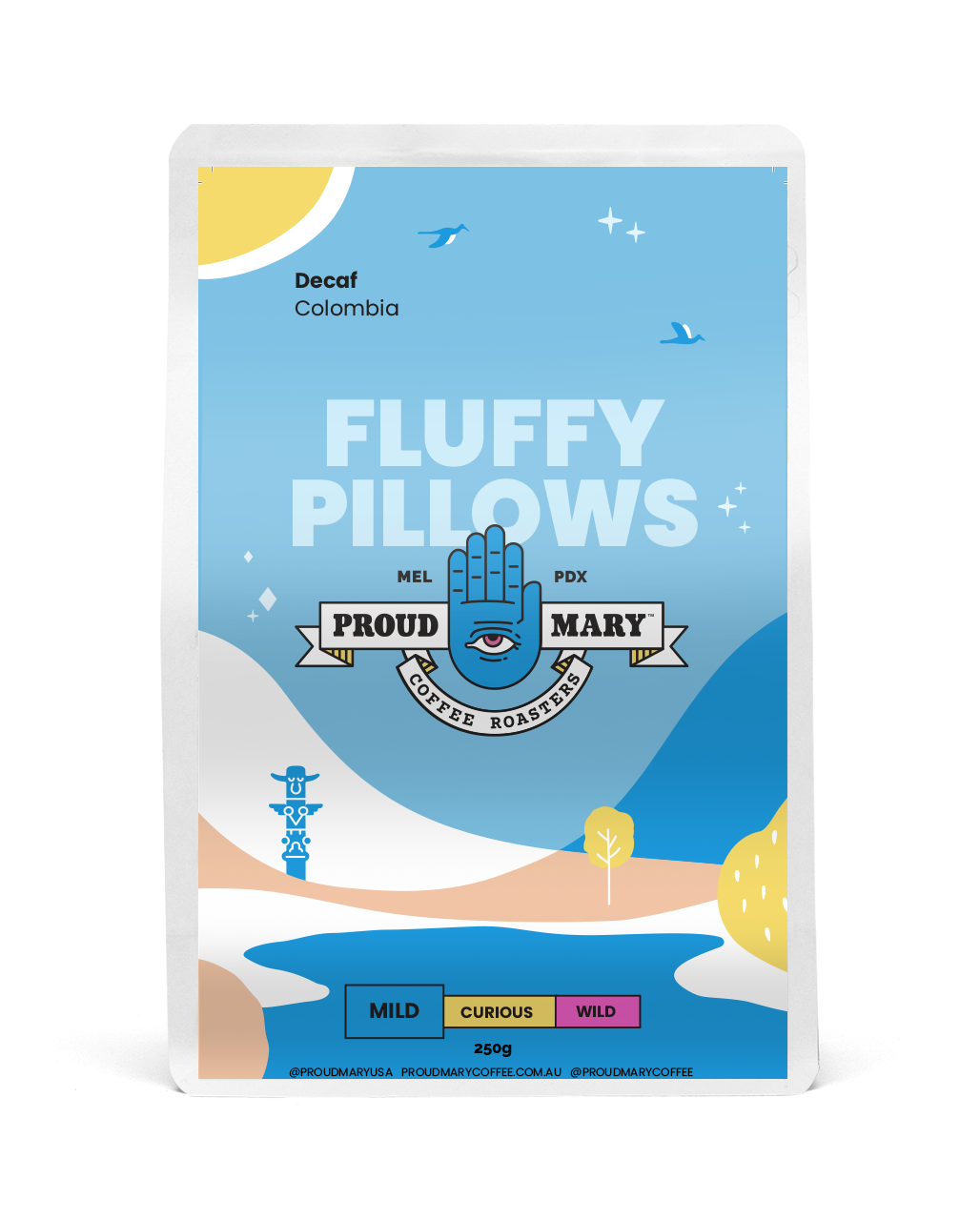 Proud Mary Coffee - Fluffy Pillow (Decaf)