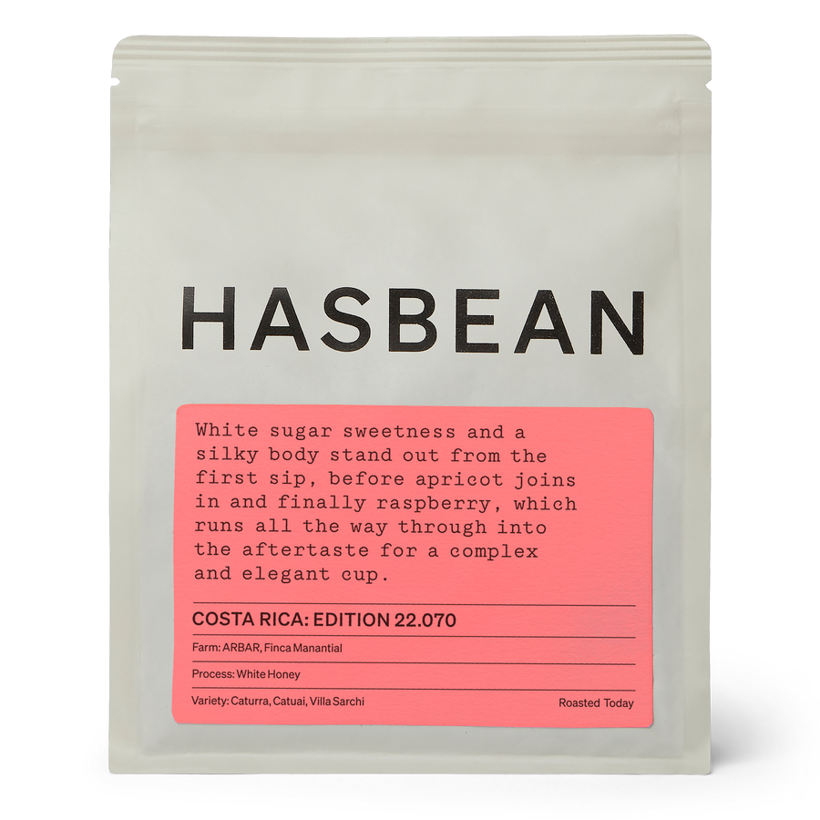 Hasbean - Costa Rica Edition 22.070 Finca Manantial WhiteHoney