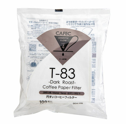 Cafec Dark Roast Filter Paper 4cup (100pc)