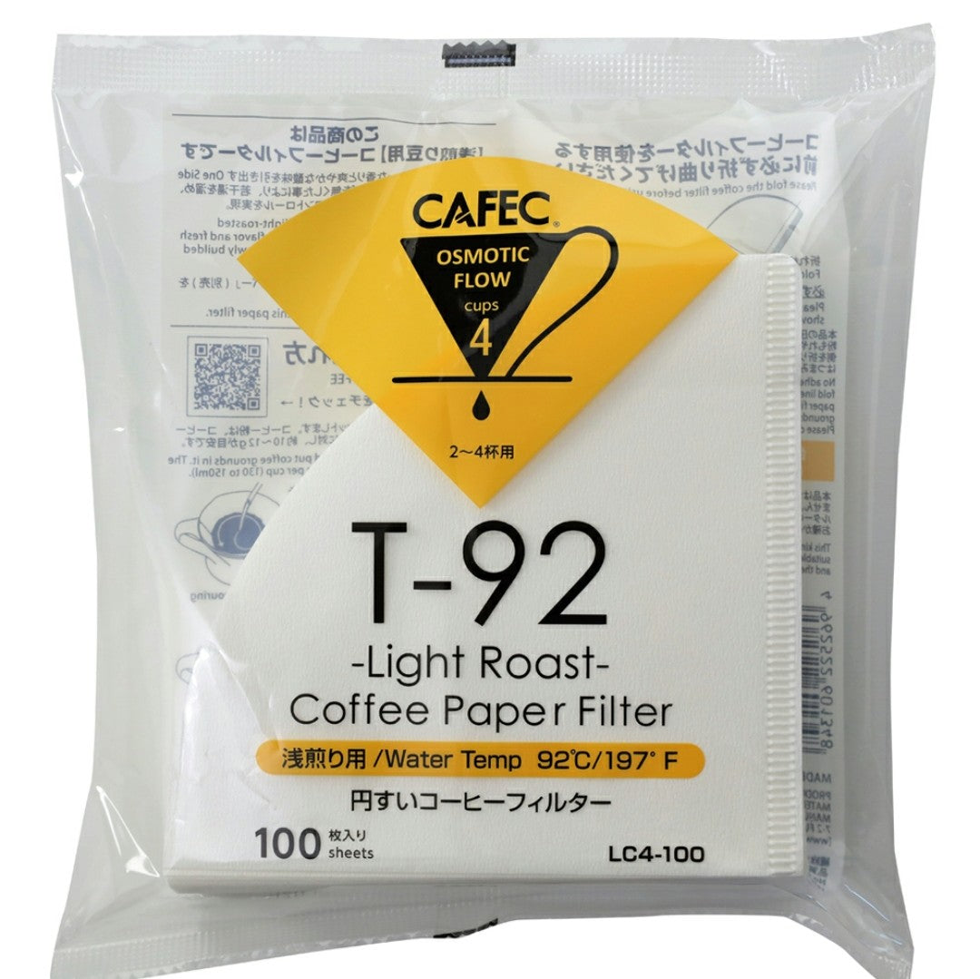 Cafec Light Roast Filter Paper 4cup (100pc)