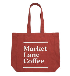 Market Lane - Tote Bag (Brick Red)