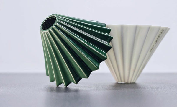 Origami Dripper Small Homeground Dark Green (with resin holder)